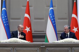 Cumhurbaşkanı Recep Tayyip Erdoğan, Özbekistan Cumhurbaşkanı Şevket Mirziyoyev ile düzenlediği