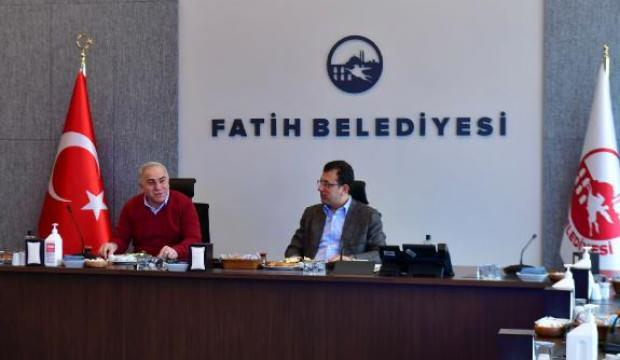 İstanbul Büyükşehir Belediye (İBB) Başkanı Ekrem İmamoğlu ile Fatih Belediye