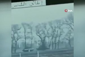 Ukrayna Genelkurmay Başkanlığı, Rus askeri konvoyunun imha görüntülerini paylaştı.