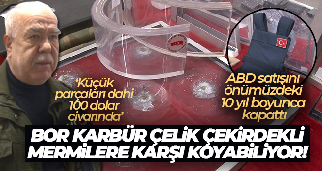 Bor karbürün savunma sanayi, otomotiv ve birçok alanda kullanabileceğini belirten