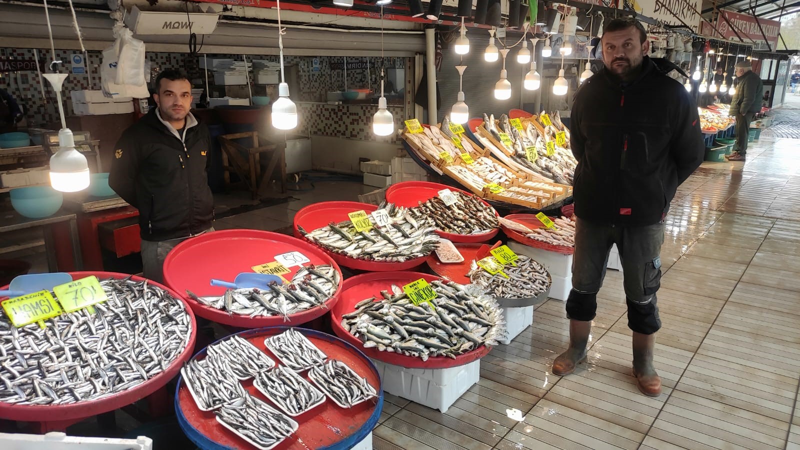 Balıkesir’in Bandırma ilçesinde Balıkesir Büyükşehir Belediyesi Bandırma Balık Hali’nde balık bolluğu yaşanıyor.