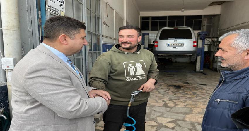 MHP 28. Dönem Milletvekili Adayı Harun Algül Bandırma Sanayi Esnafını Ziyaret Etti Bandırma Küçük Sanayi Sitesi Esnafını Ziyareti Milliyetçi Hareket Partisi İlçe