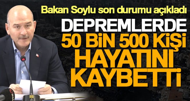 İçişleri Bakanı Süleyman Soylu, Kahramanmaraş Afet Koordinasyon Merkezi’nde açıklamalarda bulundu.