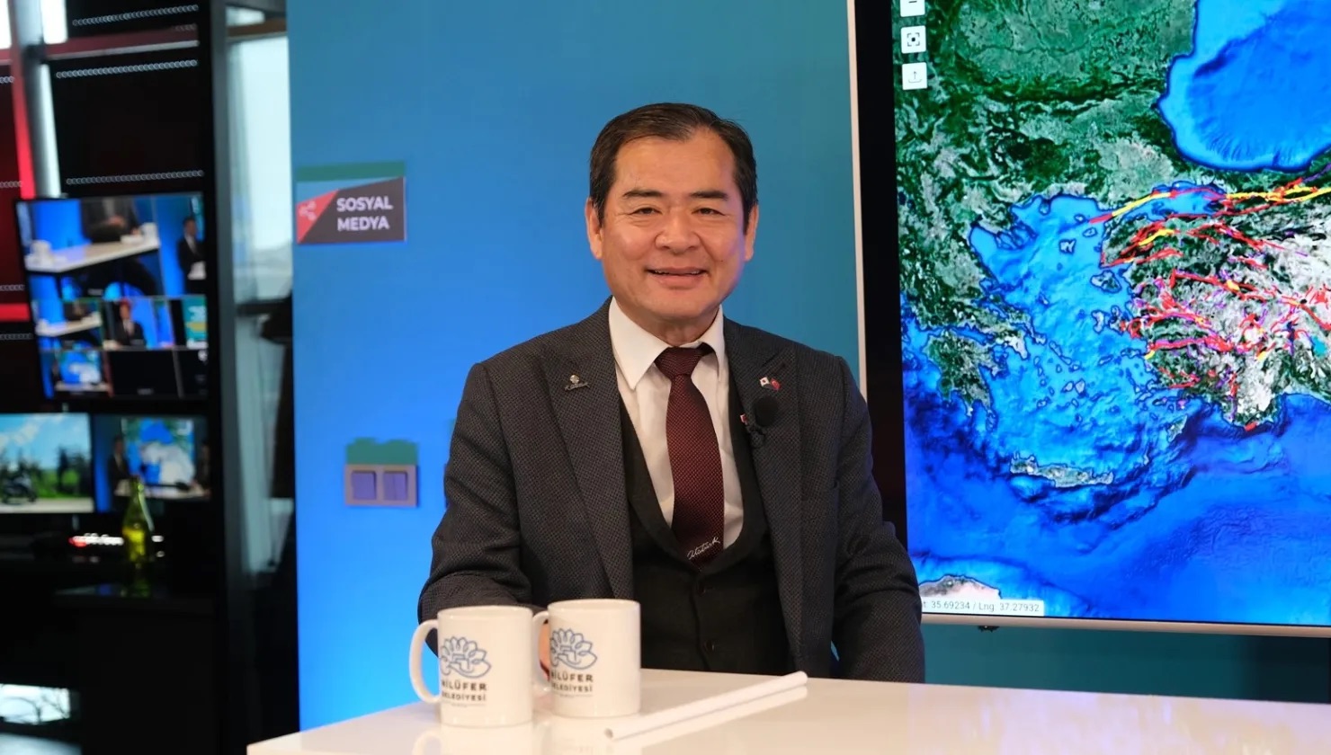JAPON UZMAN : BANDIRMA’NIN BATISINDAKİ FAY KIRILABİLİR Nilüfer Belediyesi’nin dijital içerik yayına konuk olan Japon Deprem Uzmanı