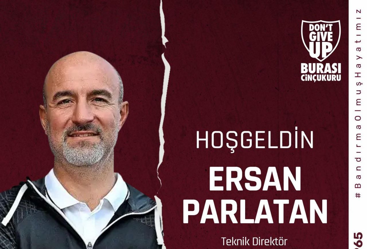 Bandırmaspor’un yeni hocası Ersan Parlatan oldu Spor Toto 1. Lig ekiplerinden Bandırmaspor, teknik direktör Ersan Parlatan