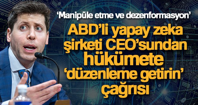 ABD’li yapay zeka geliştirme şirketi OpenAI’ın CEO’su Sam Altman, ABD