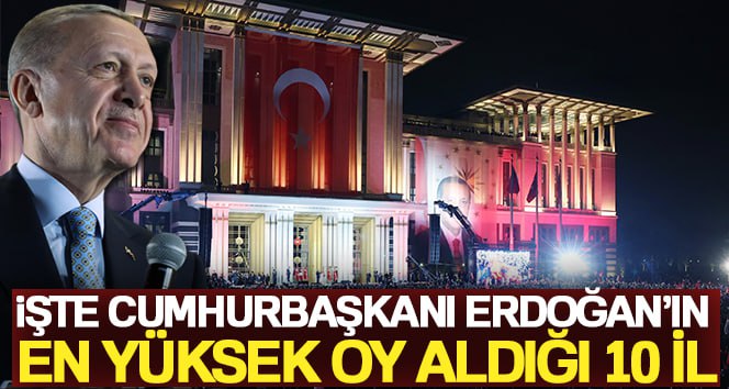 Cumhurbaşkanı Recep Tayyip Erdoğan, Yüksek Seçim Kurulu tarafından açıklanan geçici