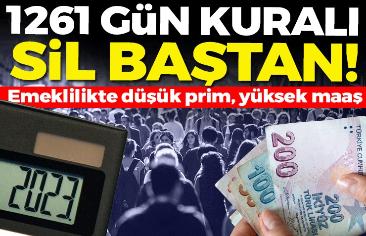 1261 gün kuralı değişiyor! Emeklilikte hesaplar sil baştan, az prim yüksek maaş EYT yasasının ardından prim müjdesi de geldi. On binlerce kişiyi ilgilendiriyor. Emeklilik