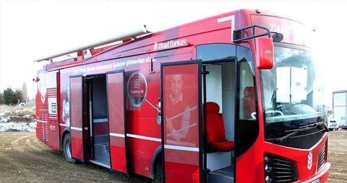 Mobil banka şubesi Avşa’da Balıkesir’in Avşa adasında yaz sezonunun başlamasıyla nüfus yoğunluğunun artışı sebebiyle,