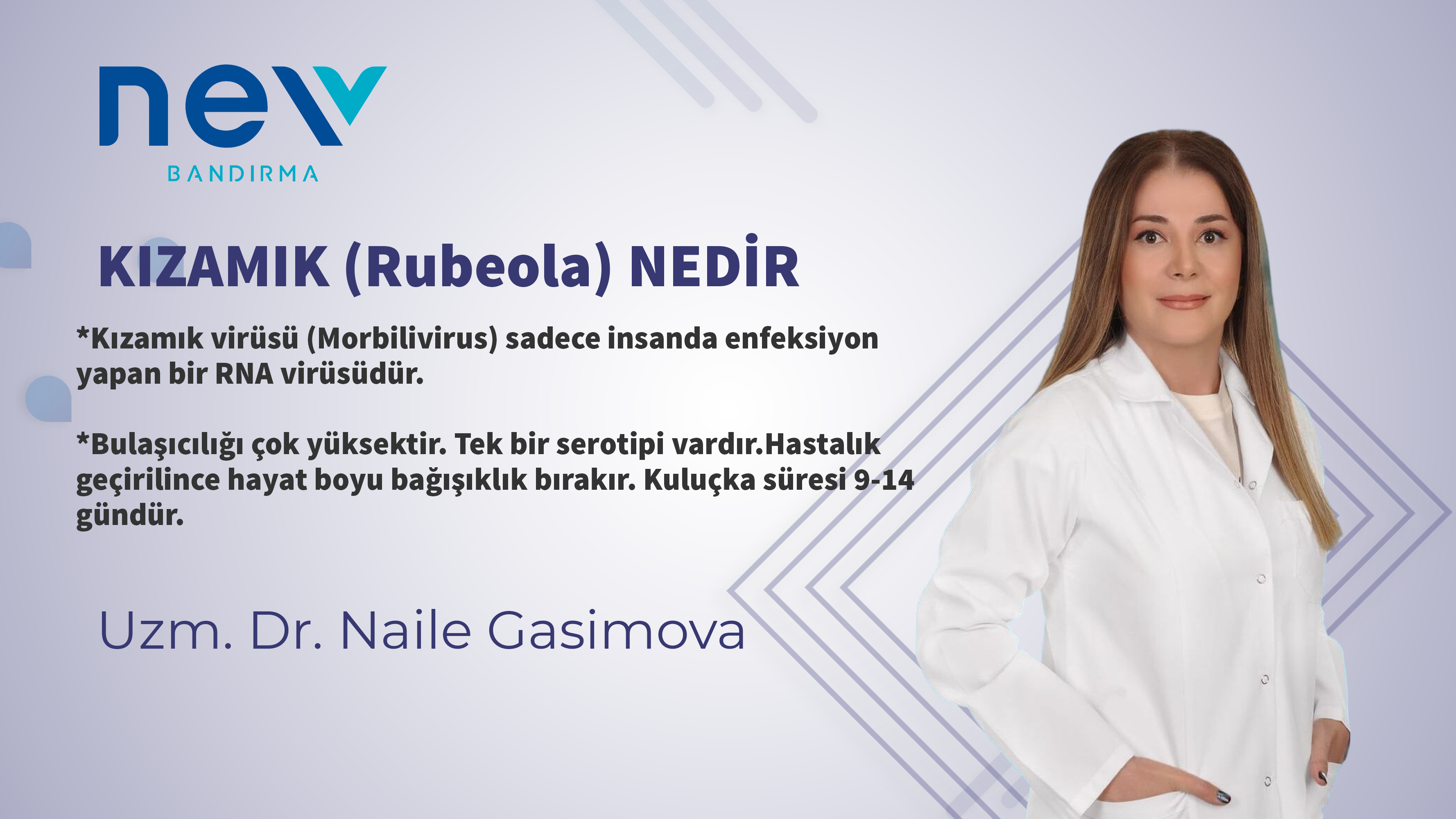 Kızamık virüsü (Morbilivirus) sadece insanda enfeksiyon yapan bir RNA virüsüdür