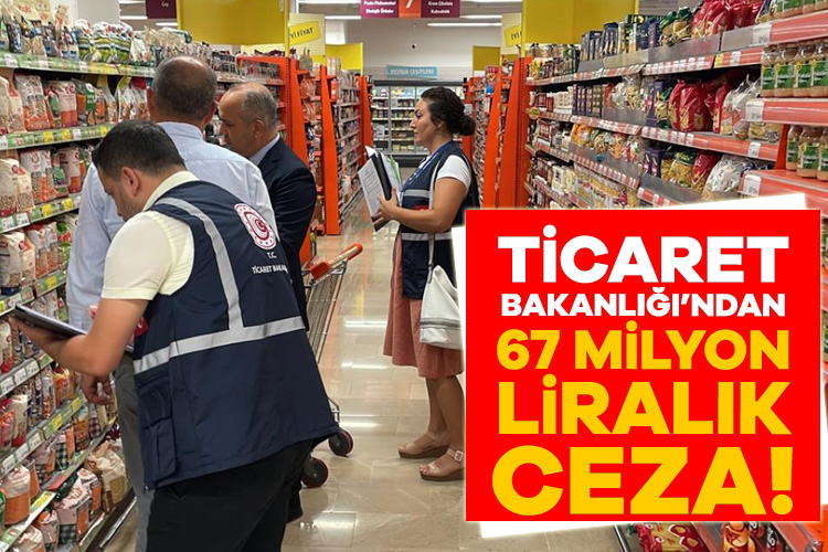 Ticaret Bakanlığı, tüketicinin korunması ve piyasa gözetimi kapsamında yapılan denetimler