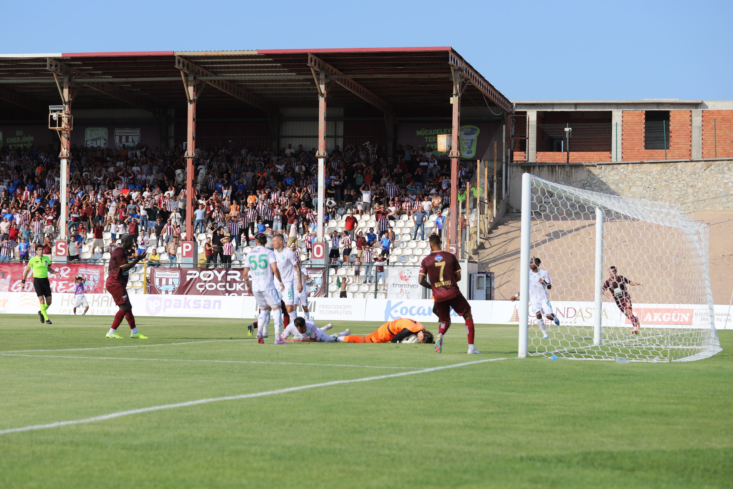 Trendyol 1. Lig’in 2. haftasında Bandırmaspor sahasında karşılaştığı Boluspor ile