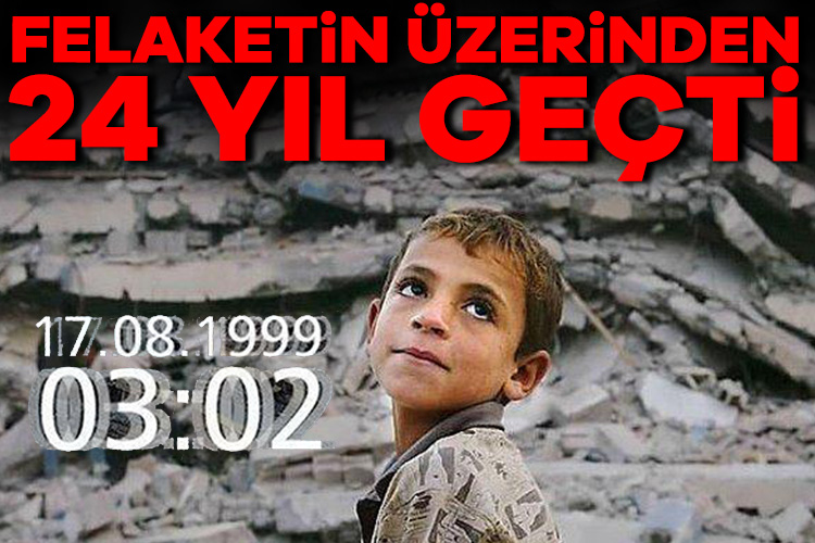17 Ağustos Depremi’nin üzerinden 24 yıl geçti… Merkez üssü Kocaeli’nin Gölcük ilçesi olan ve “asrın felaketi” olarak
