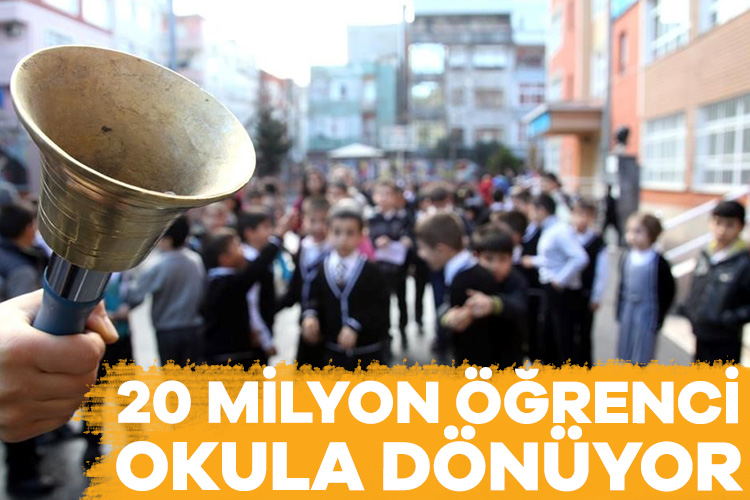 Yeni eğitim-öğretim yılı bugün başlıyor. 20 milyonu aşkın öğrenci bugün