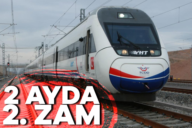 Yüksek Hızlı Tren (YHT) biletlerine zam yapıldı. İstanbul-Ankara YHT bileti