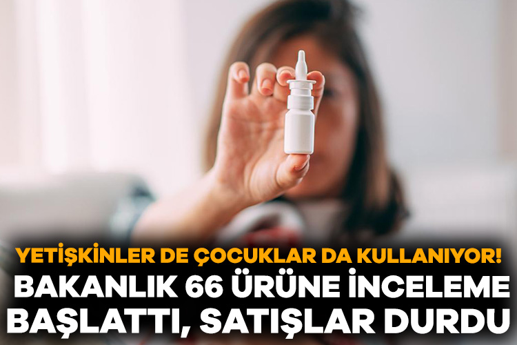 Sağlık Bakanlığı, nezle ve gripte burun tıkanıklığını gidermek için kullanılan