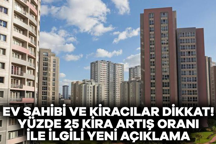 Hazine ve Maliye Bakanı Mehmet Şimşek, “Kira artışlarının yüzde 25’i