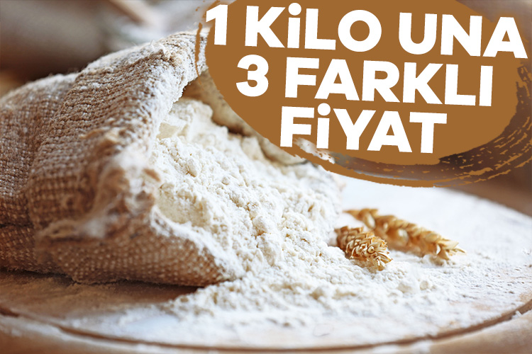 Bir zincir markette 1 kg un için üç farklı markada