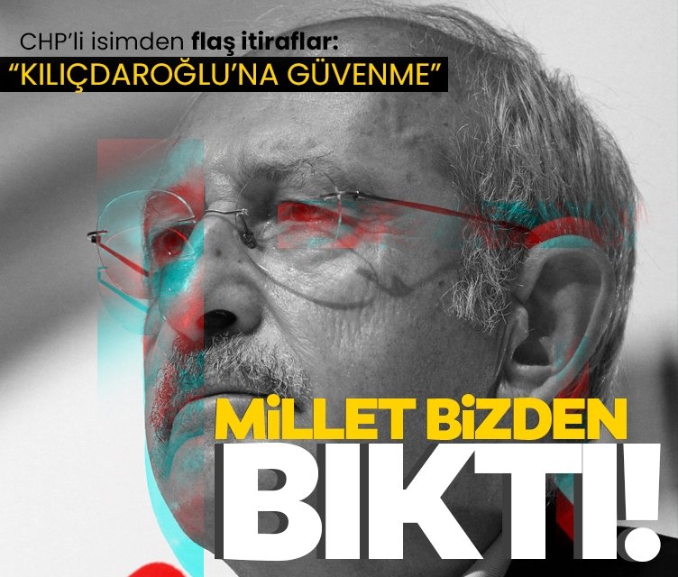 CHP’li isimden şoke eden itiraflar! “Bir milletvekilimiz bana Kılıçdaroğlu’na güvenme dedi” Yalova’da 23 Milyon Liralık yolsuzluk iddiasıyla İçişleri Bakanlığı tarafından görevinden uzaklaştırılan CHP’li