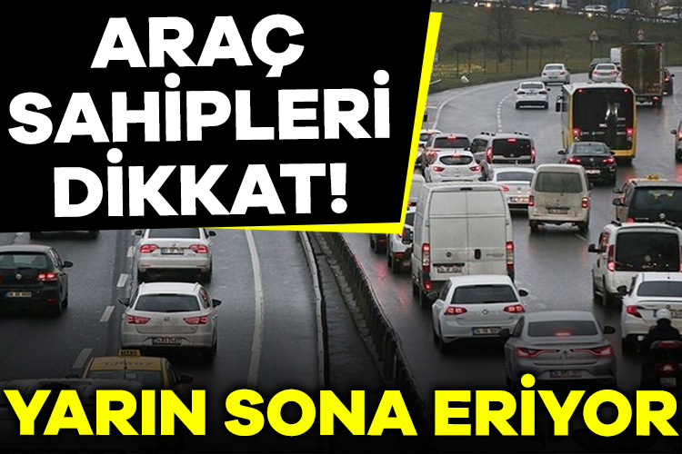 Ek MTV için yarın son gün! Ek motorlu taşıtlar vergisinin (MTV) 31 Ağustos’ta dolacak birinci taksit