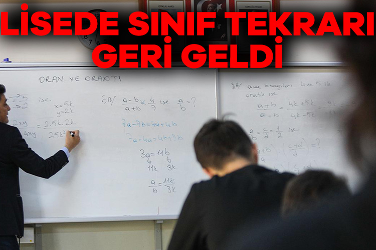 Lisede sınıf tekrarı geri geldi! Milli Eğitim Bakanlığı’ndan liselere ilişkin yeni kararlar geldi. Liselerde sınıf