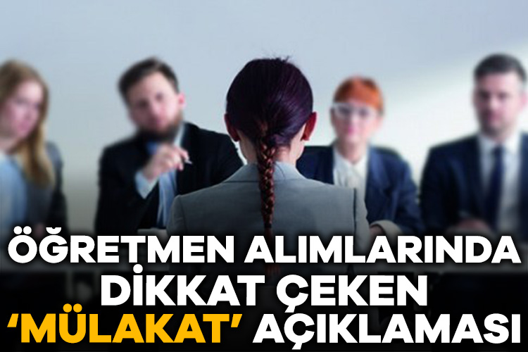 Öğretmen alımlarında 45 dakikalık kameralı mülakat! Milli Eğitim Bakanı Yusuf Tekin’in katıldığı canlı yayında yaptığı ‘mülakat’