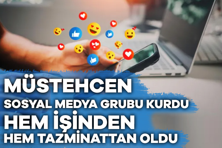 Sosyal medyada, mesai arkadaşlarını da üye yaparak bir yazışma grubu