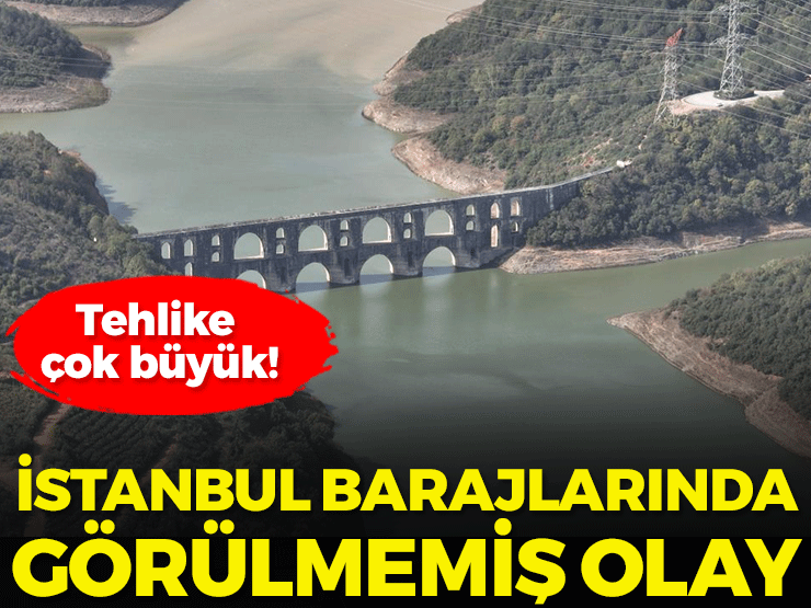 İstanbul barajlarında alarm! Suyun rengi değişti Kurak günler geçiren mega kent İstanbul’da, barajlardaki su oranı gittikçe
