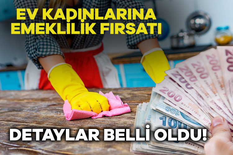 Ev kadınlarına emeklilik fırsatı Çalışma ve Sosyal Güvenlik Bakanı Vedat Işıkhan, üzerindeki çalıştıkları milyonları