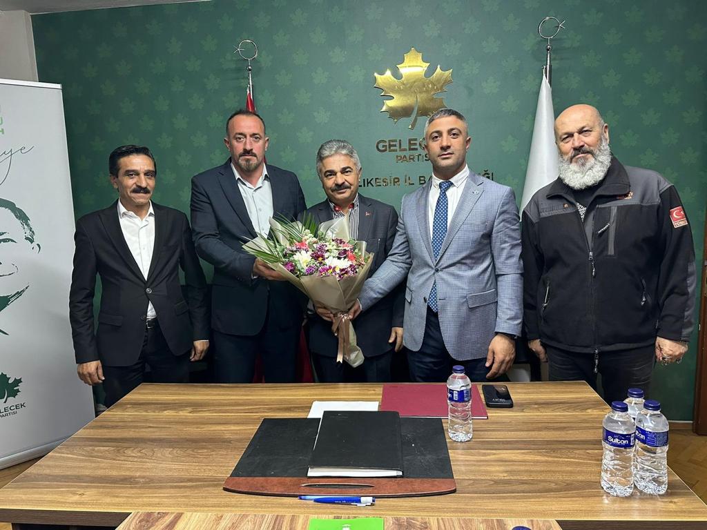 Gelecek Partisi Balıkesir İl Başkanlığında görev değişimi yaşandı. Geçtiğimiz günlerde