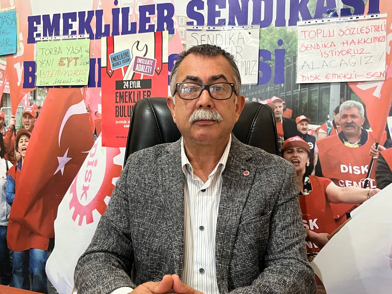 DİSK Emekli-Sen Bandırma Şube Başkanı Levent Balkış, emeklinin ekonomik gücü