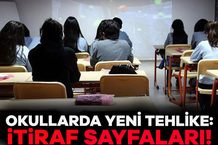 Okullarda yeni tehlike: İtiraf sayfaları! Okullarda öğrenciler arasında yaygınlaşan itiraf sayfası akımı, çocukların psikolojik ve