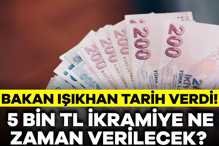 Emeklilere 5 bin TL ikramiye ne zaman verilecek? Bakan Işıkhan açıkladı Çalışma ve Sosyal Güvenlik Bakanı Vedat Işıkhan, emeklilere verilecek olan