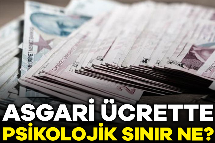 Asgari ücrette psikolojik sınır ne? Milyonlarca çalışan 2024 yılında asgari ücretin ne olacağını merakla bekliyor.