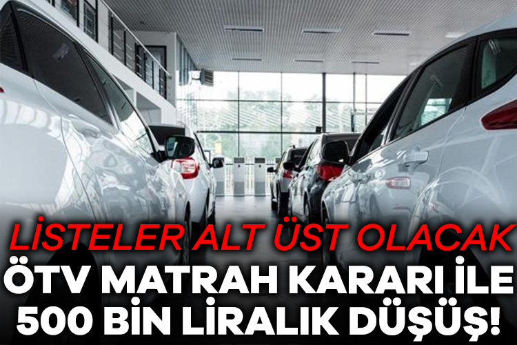 ÖTV matrah kararı ile 500 bin liralık düşüş! Elektrikli otomobiller için ÖTV matrah düzenlemesi yapıldı. Karar ile yüzde