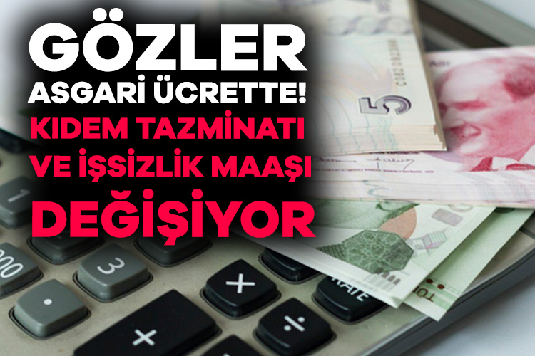 İşte asgari ücretle değişecek ücret ve ödemeler! Kıdem tazminatı, işsizlik maaşı, GSS primi Yeni asgari ücretin belirlenmesi ile birlikte birçok ödemelerde değişikliğe gidilecek.