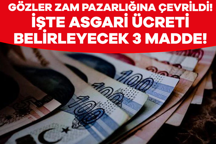 Milyonlarca çalışanın gözü kulağı asgari ücret çalışmalarında… Pazartesi günü Asgari