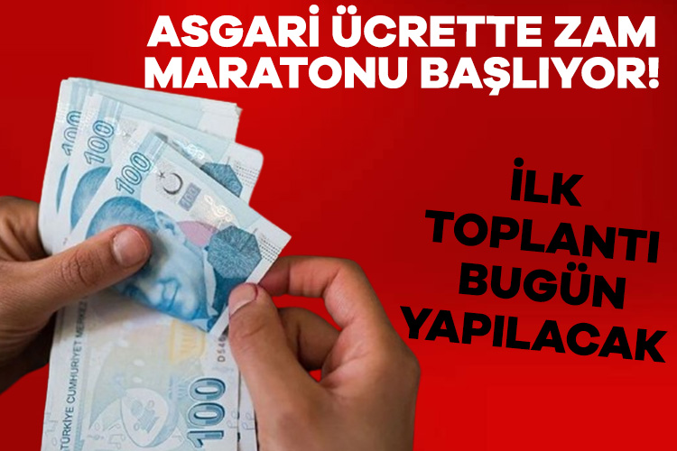 Milyonlarca çalışanın merakla beklediği asgari ücret görüşmeleri bugün başlıyor. Hükümet