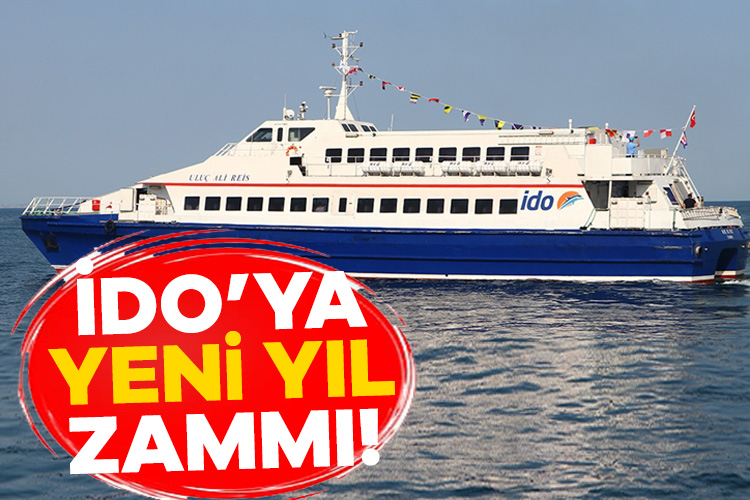 Bandırma– Yenikapı ve Kadıköy / İstanbul arasında ulaşım hizmeti veren İDO bilet fiyatlarına zam geldi.