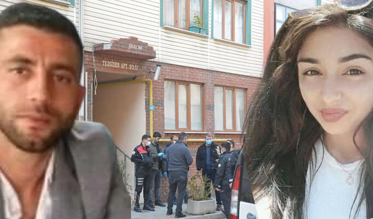 Birlikte yaşadığı 3 aylık hamile Hazal Alpyörük’ü (19) 97 yerinden
