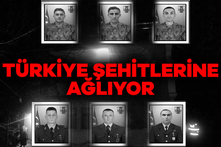 Türkiye şehitlerine ağlıyor Kuzey Irak’tan ardı ardına gelen acı haberler, şehitlerin baba ocağına