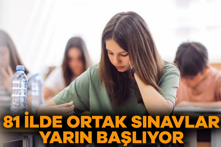 81 ilde ortak sınavlar yarın başlıyor Milli Eğitim Bakanlığı (MEB) tarafından, resmi ve özel ortaokullar ile