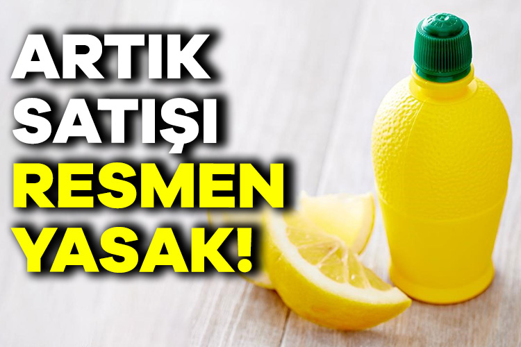 Resmi Gazete’de yer alan karara göre limon suyu izlenimi veren;