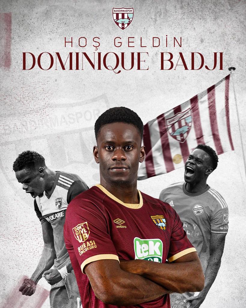 Dominique Badji Bandırmaspor’da 1. Lig ekiplerinden Bandırmaspor, 31 yaşındaki Senegalli forvet ve santrafor
