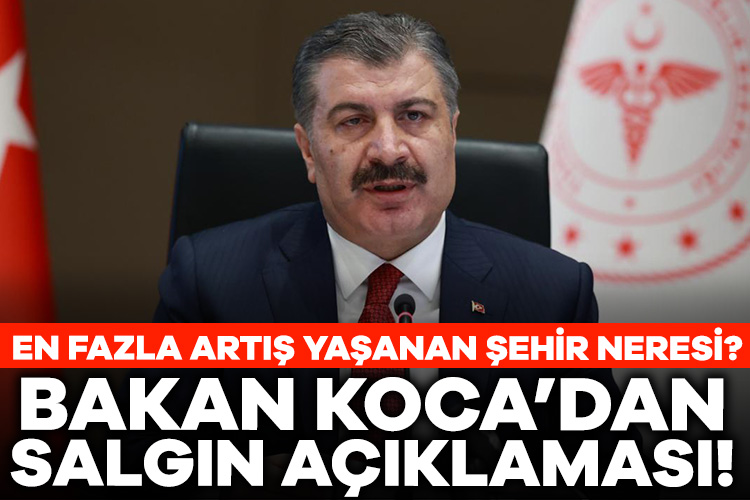 İşte grip salgınında en fazla artış yaşanan şehir! Bakan Koca açıkladı Sağlık Bakanı Fahrettin Koca, Kabine toplantısının ardından gazetecilere gündeme ilişkin