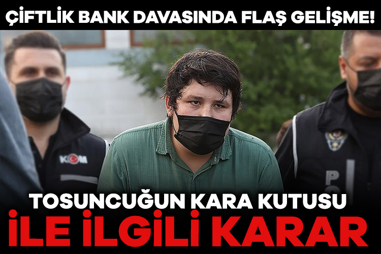 Çiftlik Bank davasında flaş gelişme! Tosuncuğun kara kutusu ile ilgili karar Çiftlik Bank davası sanığı ‘Tosuncuk’ lakaplı Mehmet Aydın ve ağabeyi