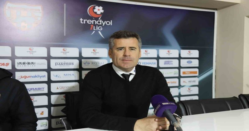 Bandırmaspor Teknik Direktörü Hüseyin Eroğlu, Bodrum FK maçının ardından yaptığı
