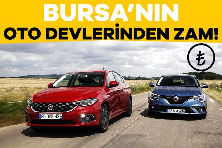 Bursa’nın oto devleri Fiat ve Renault fiyat listesini güncelledi! Bursa’da üretim yapan İtalyan otomotiv üreticisi Fiat ve Renault’u ercih