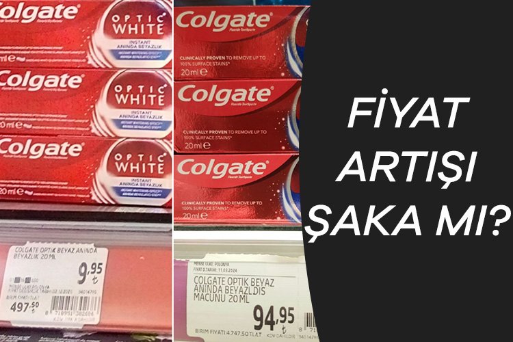 Diş macunu fiyatları ‘nereden nereye’ dedirtti! Geçmiş yıllardan bu yana ürünlere gelen zamlar dudak uçuklatıyor. Colgate
