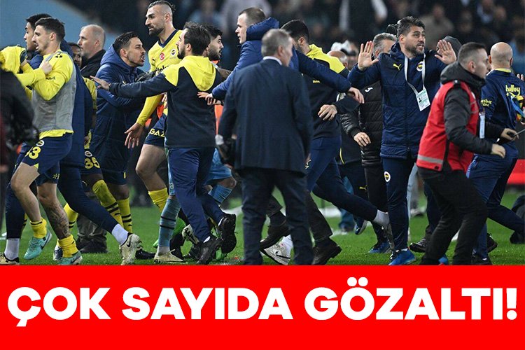Ali Yerlikaya duyurdu: Olaylı Trabzonspor-Fenerbahçe maçının ardından 12 gözaltı! İçişleri Bakanı Ali Yerlikaya, dün akşam oynanan Trabzonspor-Fenerbahçe Süper Lig